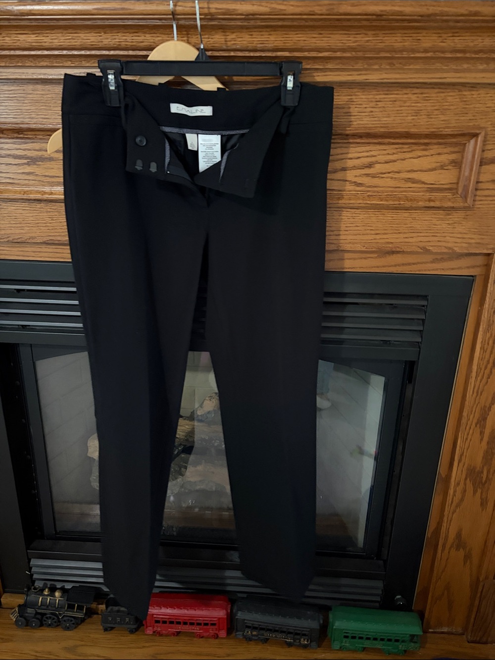 Emaline Black Straight Trousers